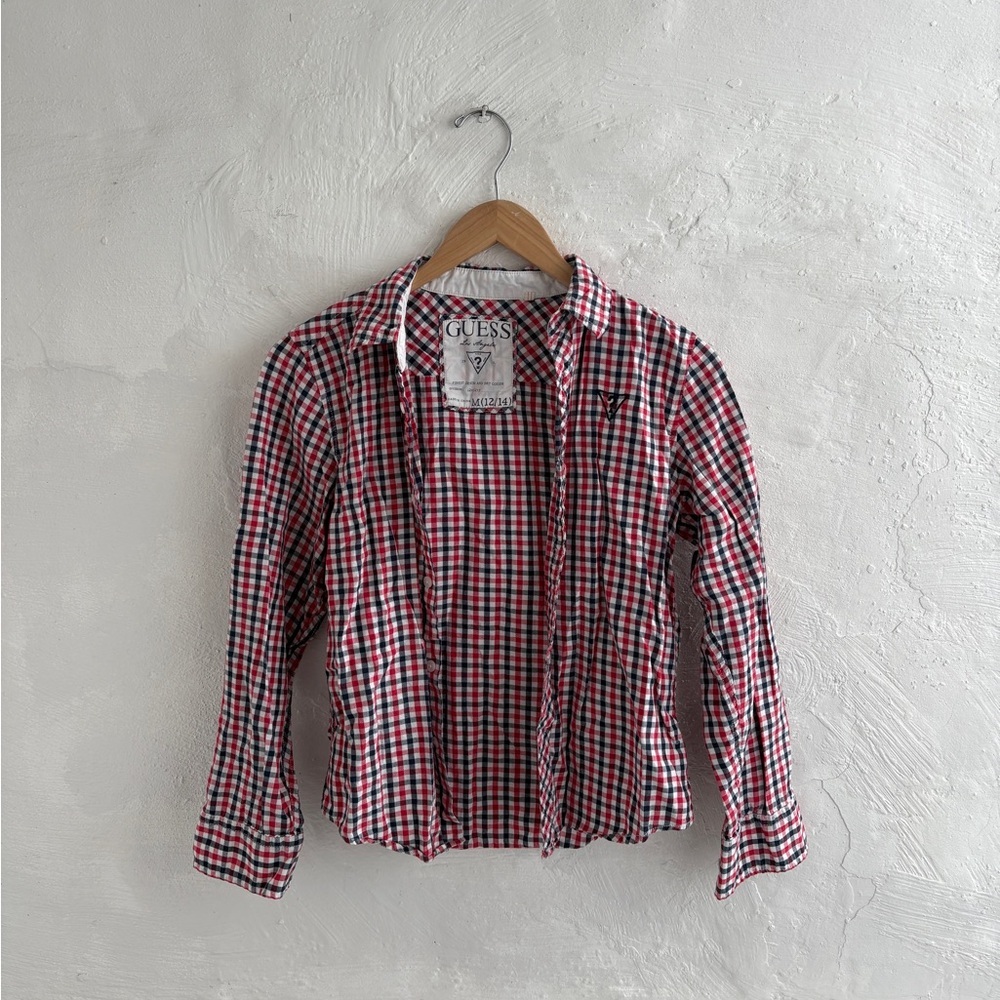 Boys medium GUESS long-sleeve button-down shirt
